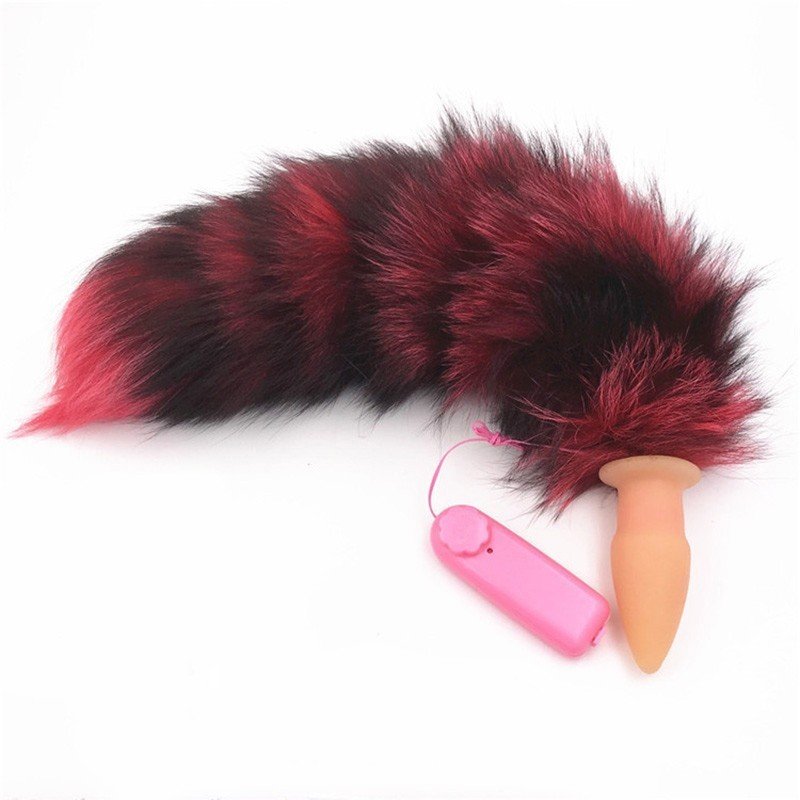 Fox Fur Tail Anal Vibrating Butt Plug Fabulous Anal Se